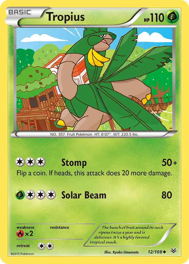 Tropius #12, Roaring Skies