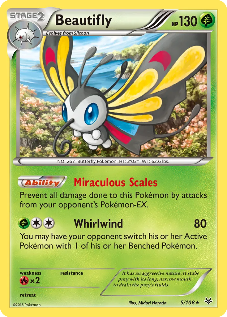 Beautifly #5, Roaring Skies Reverse Foil