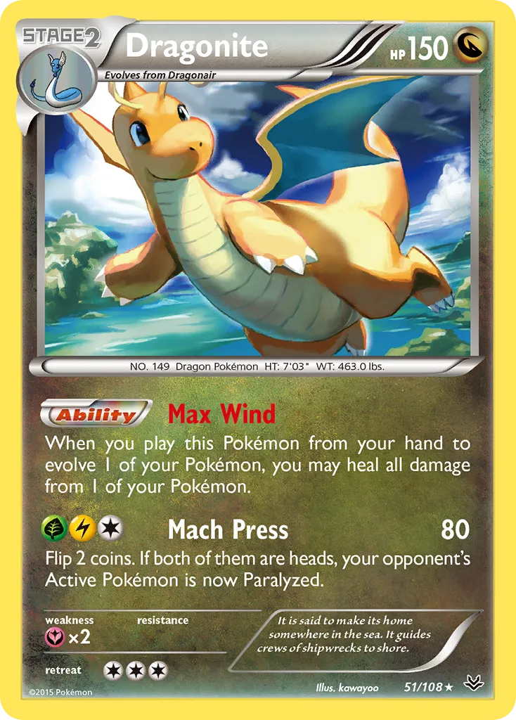Dragonite #51, Roaring Skies