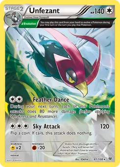 Unfezant #81, Reverse Foil