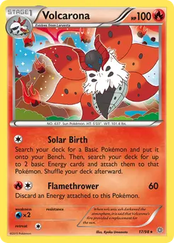 Volcarona #17, Reverse Foil