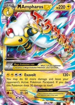 M Ampharos-EX #28, Standard