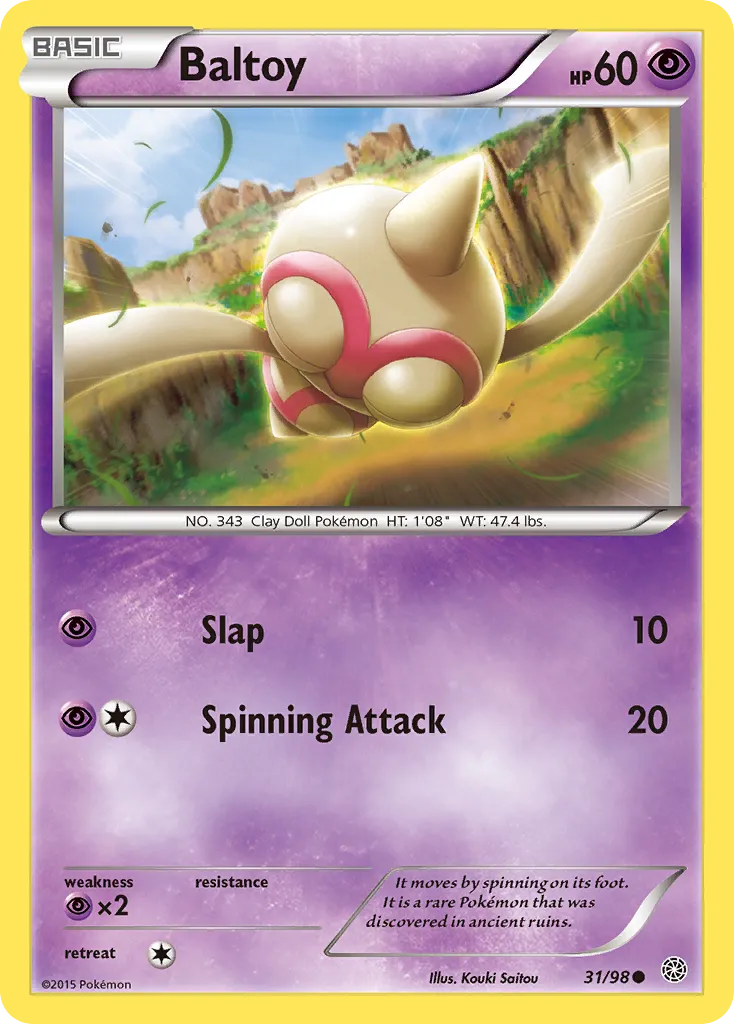 Baltoy #31, Ancient Origins Reverse Foil