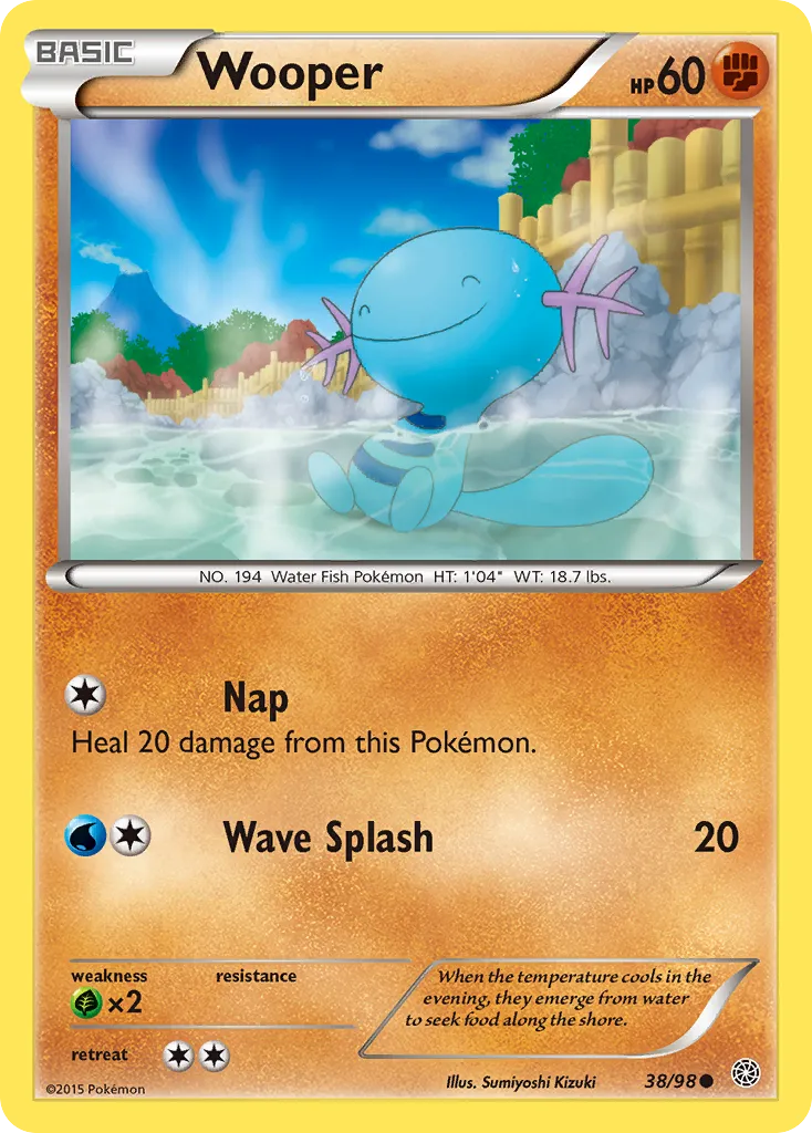 Wooper #38, Ancient Origins Reverse Foil