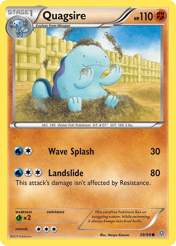 Quagsire #39, Ancient Origins Reverse Foil
