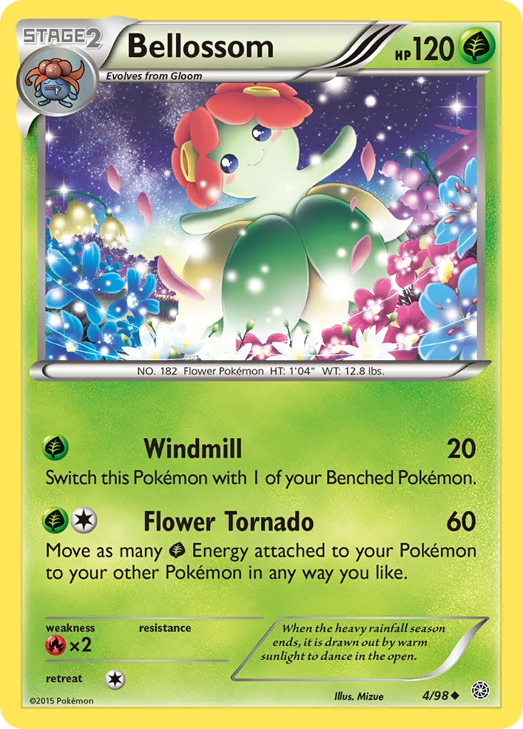 Bellossom #4, Ancient Origins Cosmos-Legacy Evolution Pin Collection