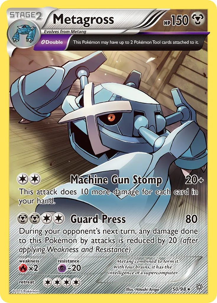 Metagross #50, Ancient Origins Reverse Foil