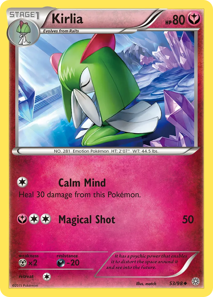 Kirlia #53, Ancient Origins Reverse Foil