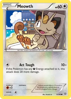 Meowth #61, Reverse Foil