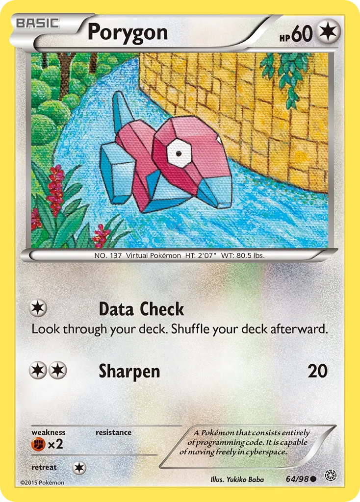 Porygon #64, Ancient Origins Reverse Foil