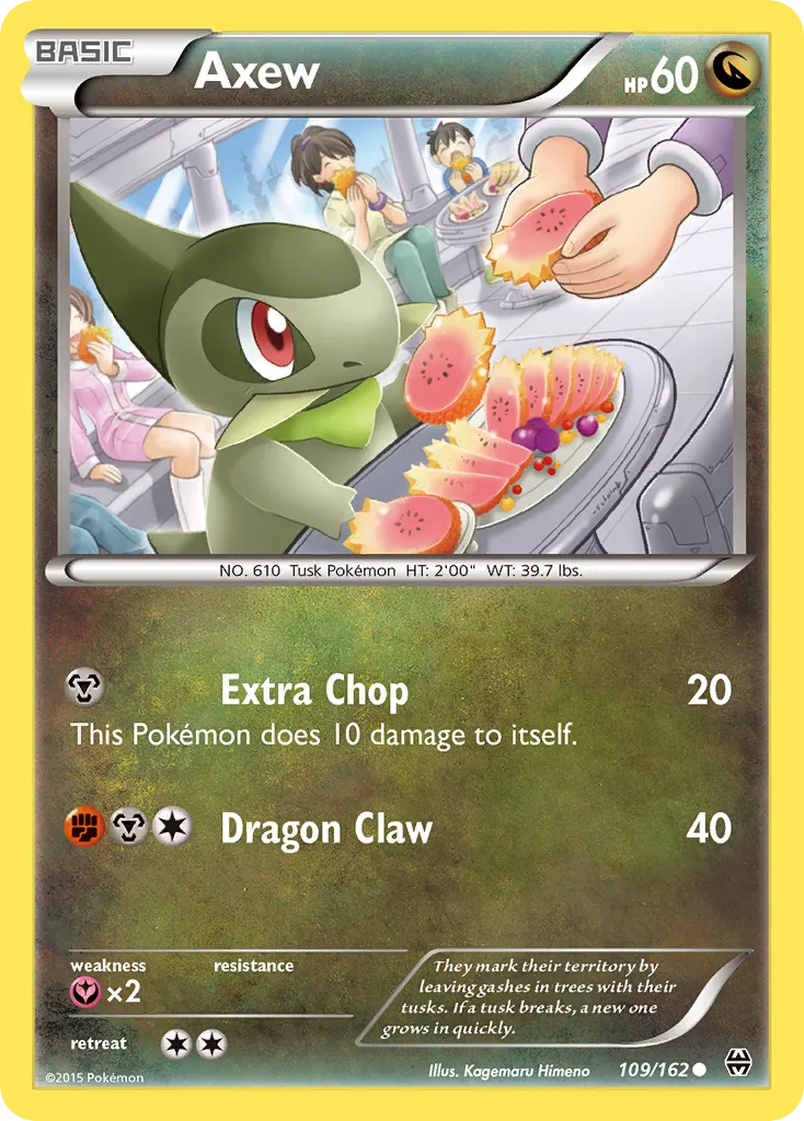 Axew #109, BREAKthrough Reverse Foil