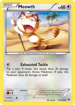 Meowth #114, Reverse Foil