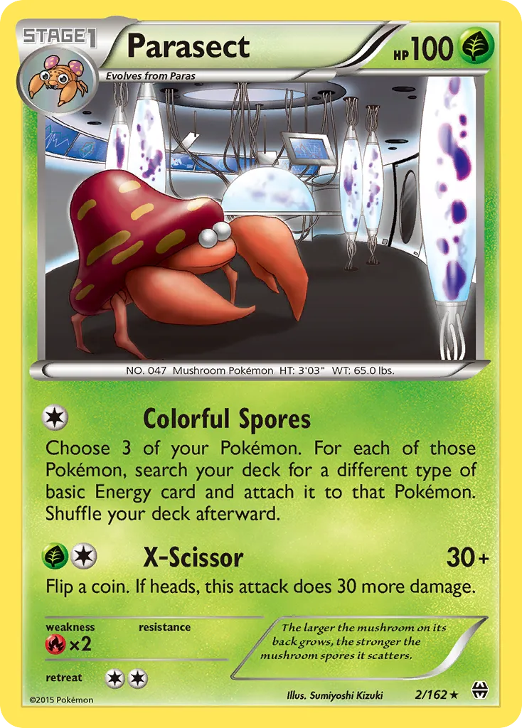 Parasect #2, BREAKthrough Reverse Foil