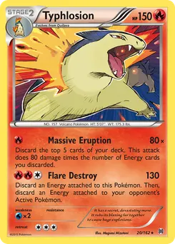 Typhlosion #20, Reverse Foil
