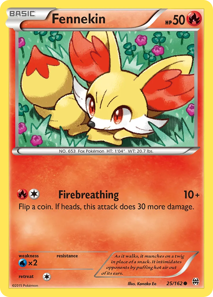 Fennekin #25, BREAKthrough Reverse Foil