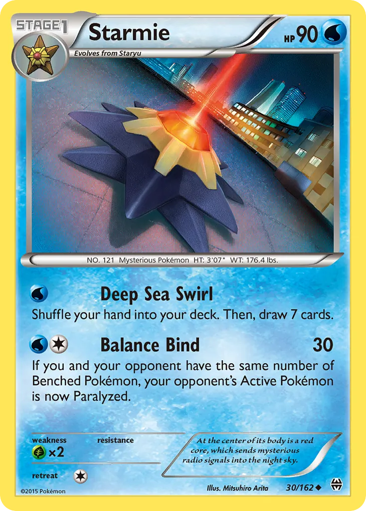 Starmie #30, BREAKthrough Reverse Foil