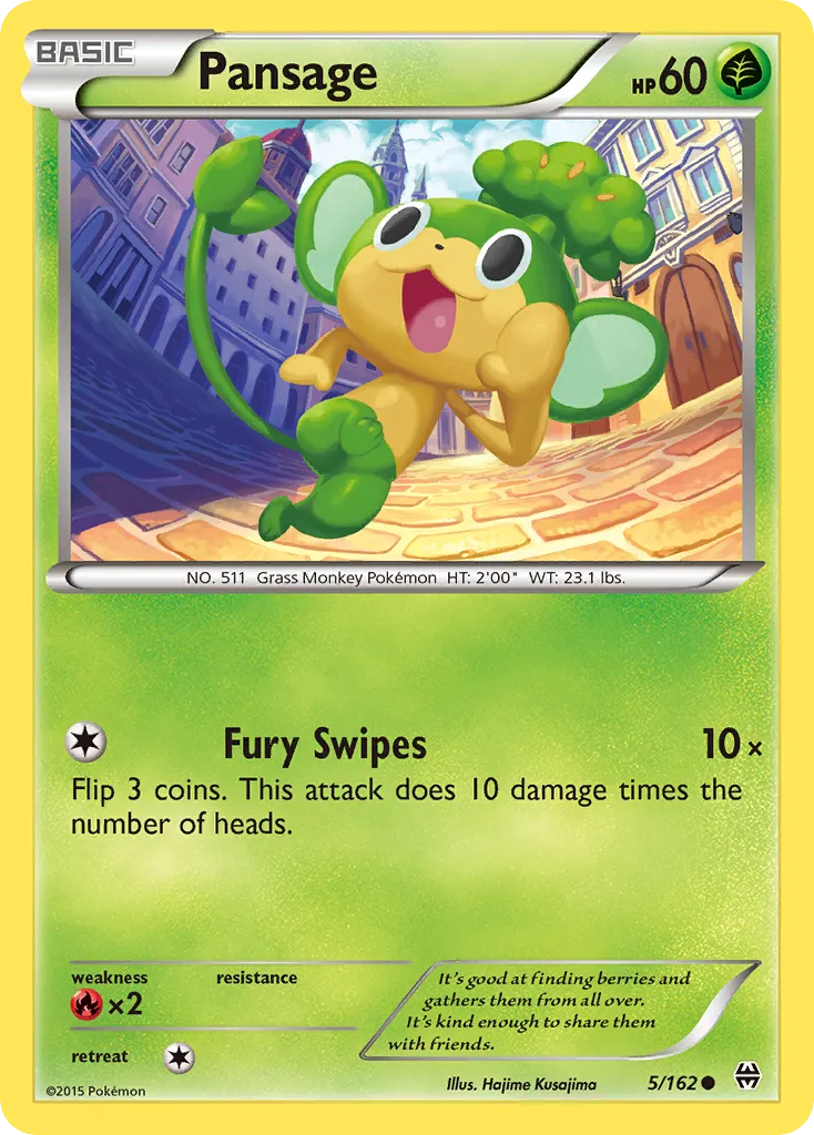 Pansage #5, BREAKthrough Reverse Foil