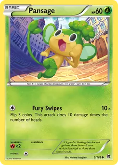 Pansage #5, Reverse Foil