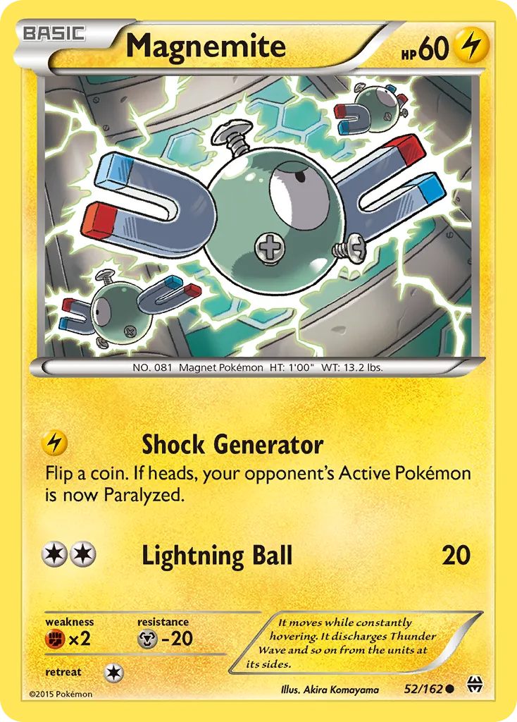 Magnemite #52, BREAKthrough Reverse Foil