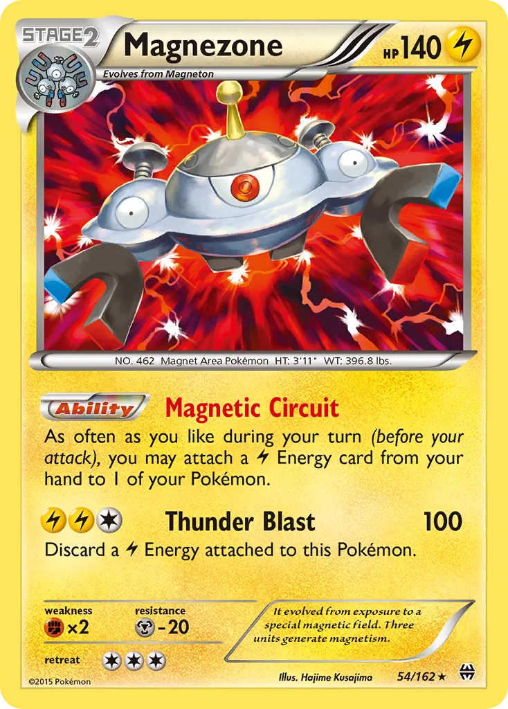Magnezone #54, BREAKthrough Reverse Foil