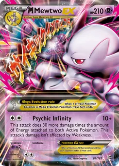 M Mewtwo-EX #64, Mega Mewtwo Box-Jumbo