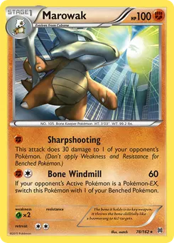 Marowak #78, Pokemon League-1st Place