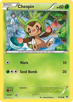 Chespin #8, Reverse Foil