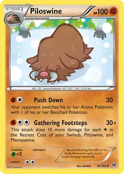 Piloswine #81, Reverse Foil