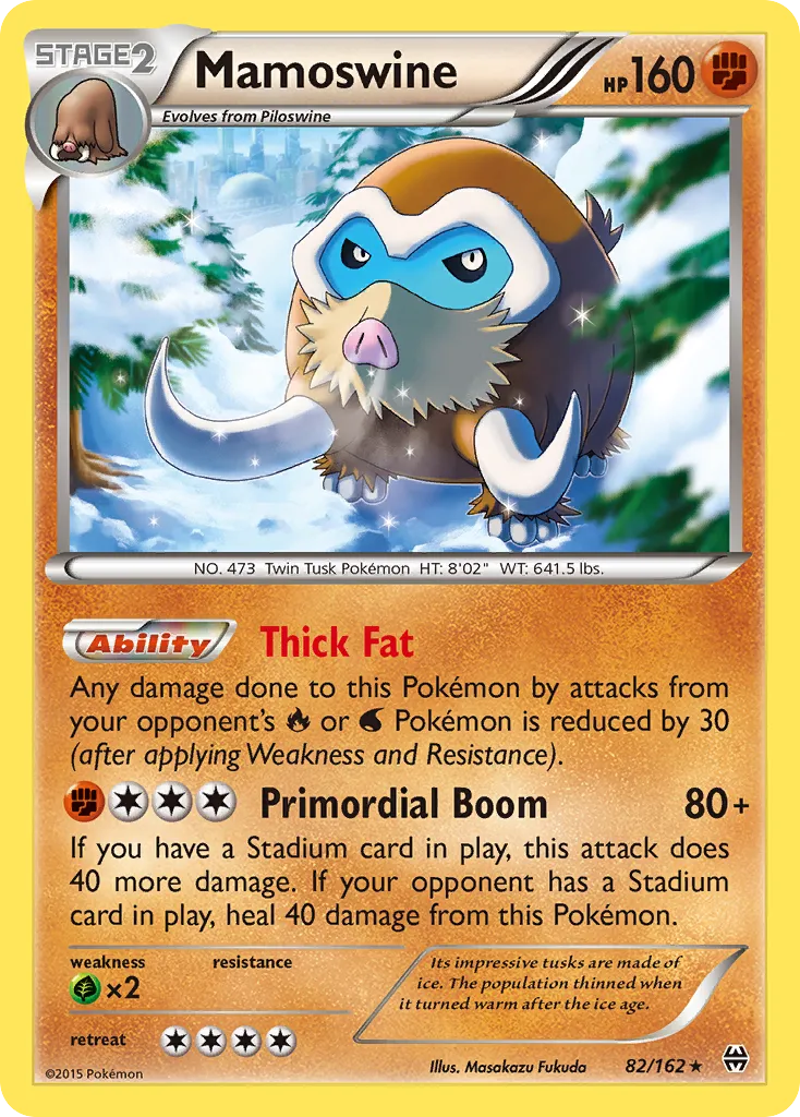 Mamoswine #82, BREAKthrough Reverse Foil