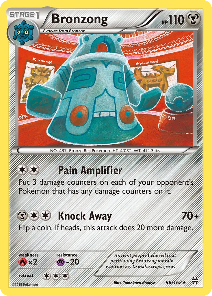 Bronzong #96, BREAKthrough Reverse Foil