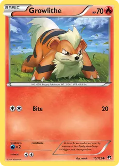 Growlithe #10, Reverse Foil