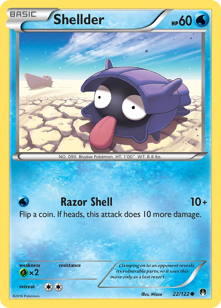 Shellder #22, BREAKpoint Reverse Foil