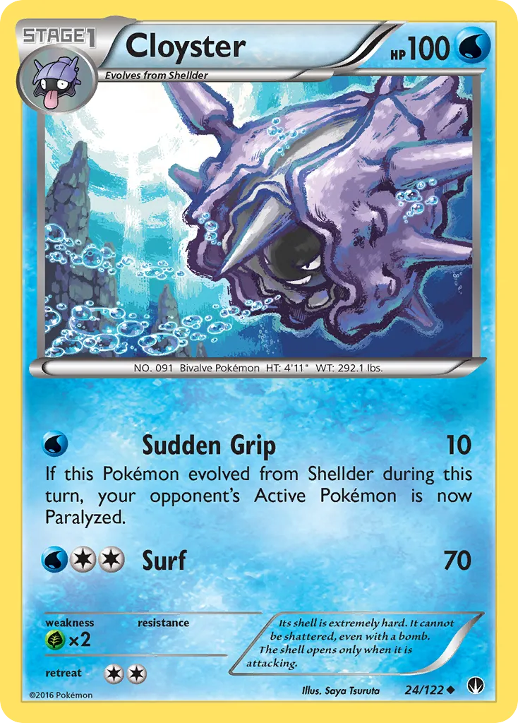 Cloyster #24, BREAKpoint Reverse Foil