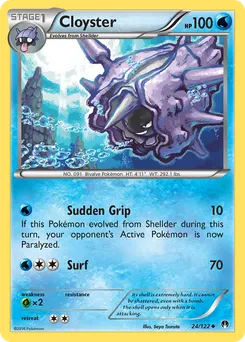 Cloyster #24, Reverse Foil