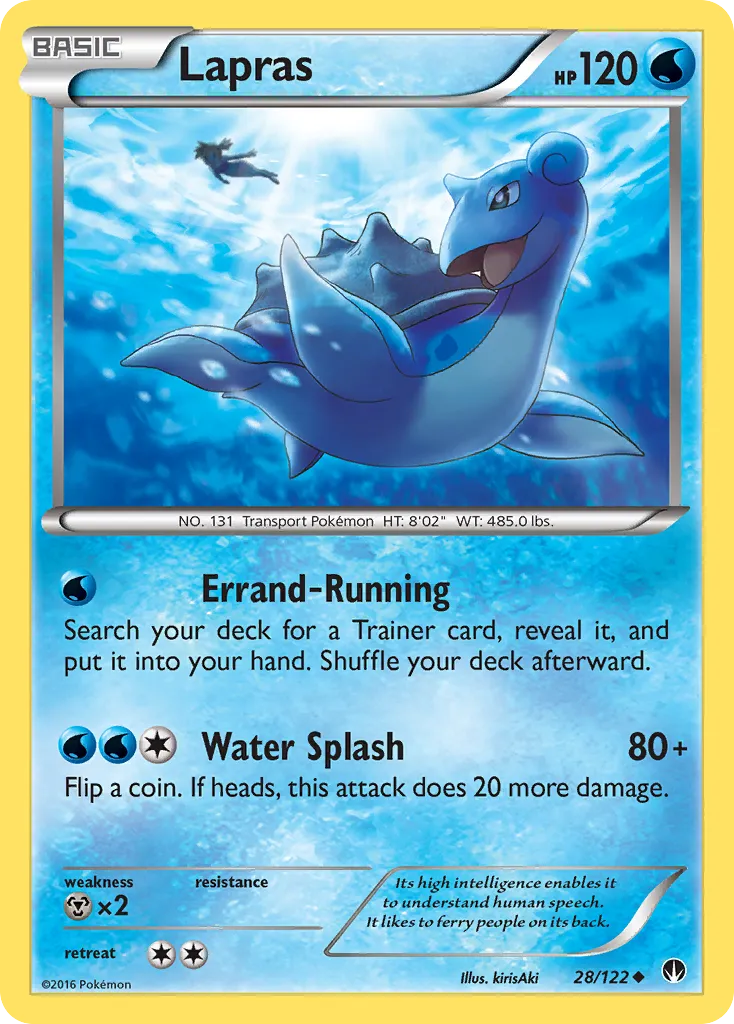 Lapras #28, BREAKpoint Reverse Foil