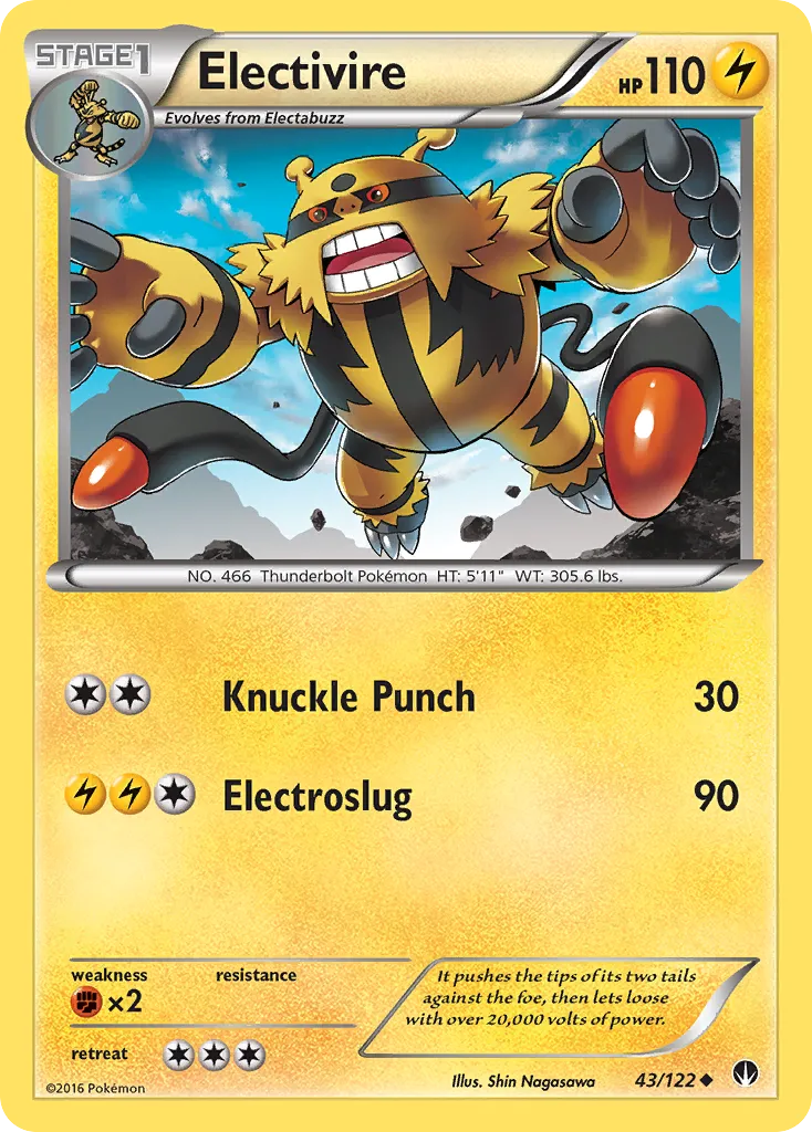 Electivire #43, BREAKpoint Reverse Foil