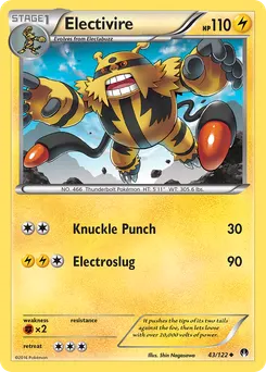 Electivire #43, Reverse Foil