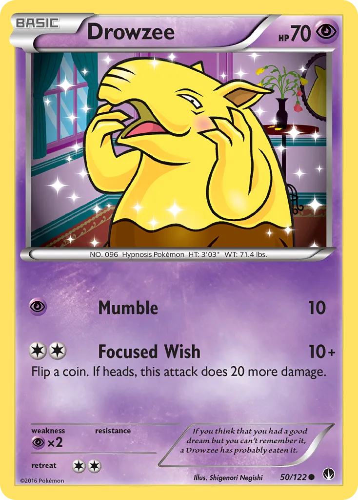 Drowzee #50, BREAKpoint Reverse Foil