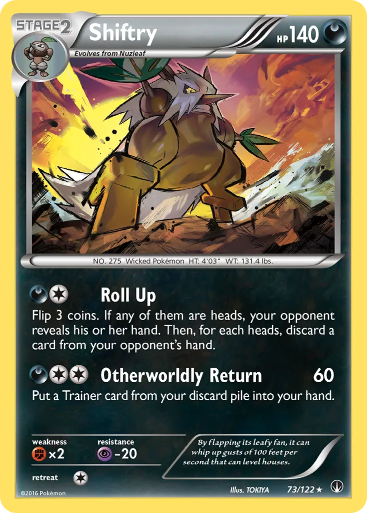 Shiftry #73, BREAKpoint Reverse Foil