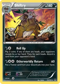 Shiftry #73, Reverse Foil
