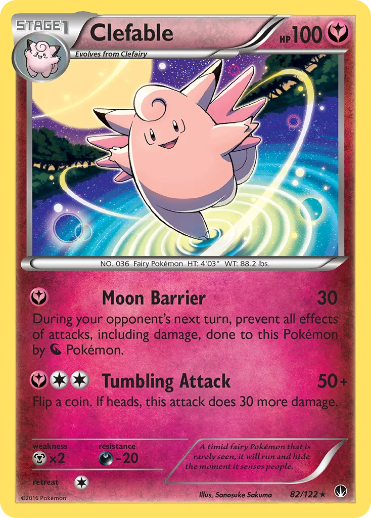 Clefable #82, BREAKpoint Reverse Foil