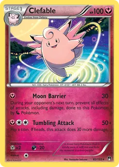 Clefable #82, Reverse Foil