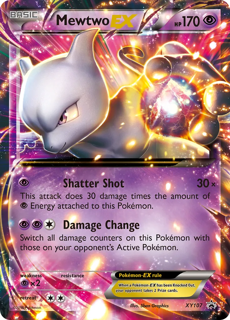 Mewtwo-EX #XY107, XY Black Star Promos Triple Power Tin