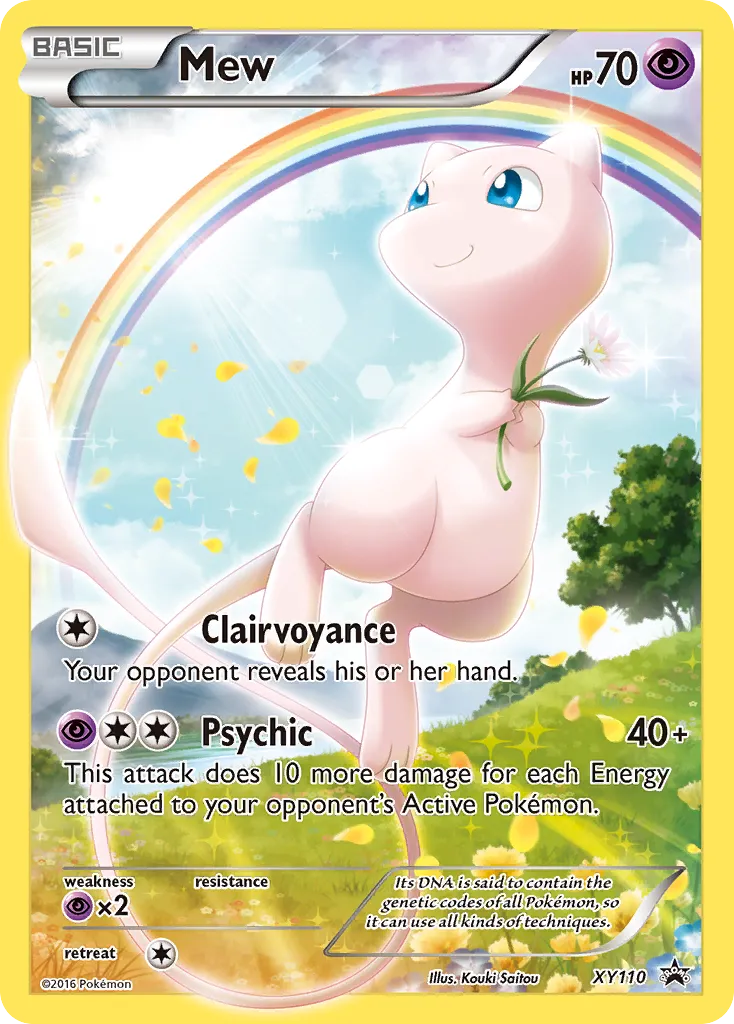 Mew #XY110, XY Black Star Promos Mythical Pokemon Collection