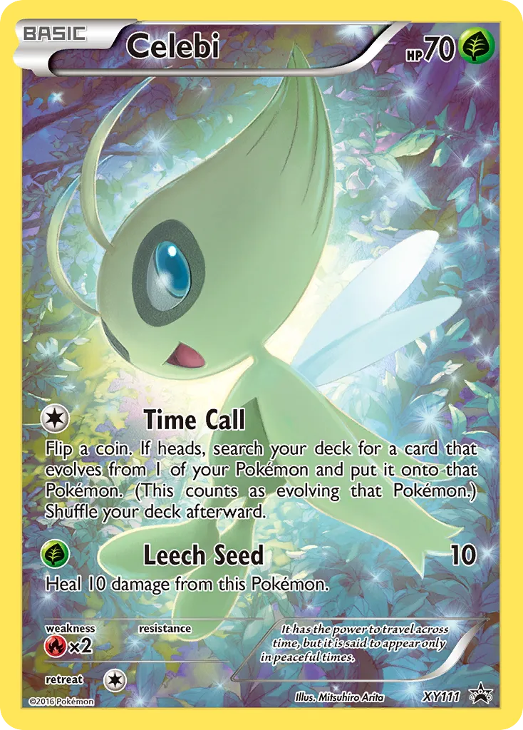 Celebi #XY111, XY Black Star Promos Mythical Pokemon Collection