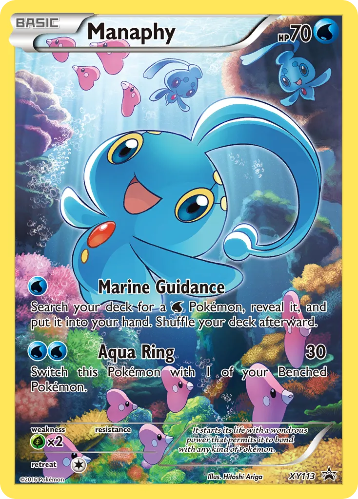 Manaphy #XY113, XY Black Star Promos Mythical Pokemon Collection