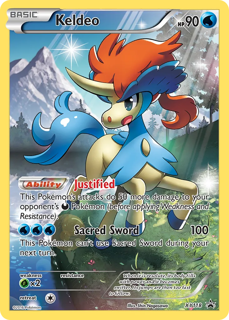 Keldeo #XY118, XY Black Star Promos Mythical Pokemon Collection