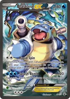 Blastoise-EX #XY122, Red & Blue Collection-Jumbo