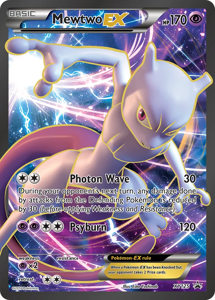 Mewtwo-EX #XY125, XY Black Star Promos Super-Premium Collection