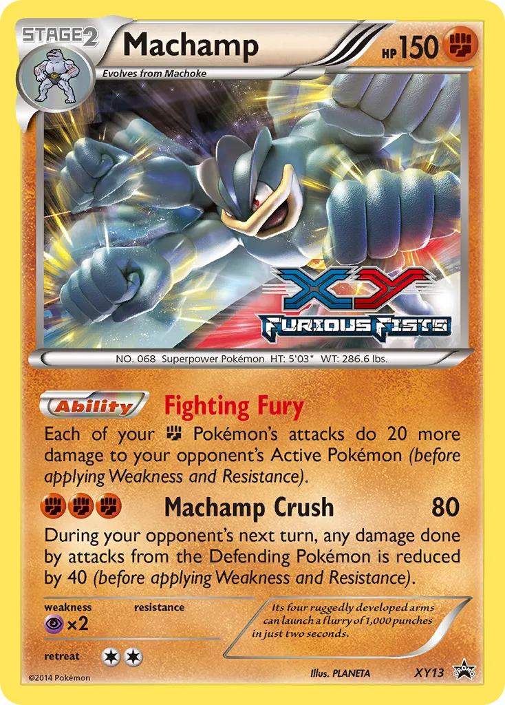 Machamp #XY13, XY Black Star Promos Furious Fists-Staff